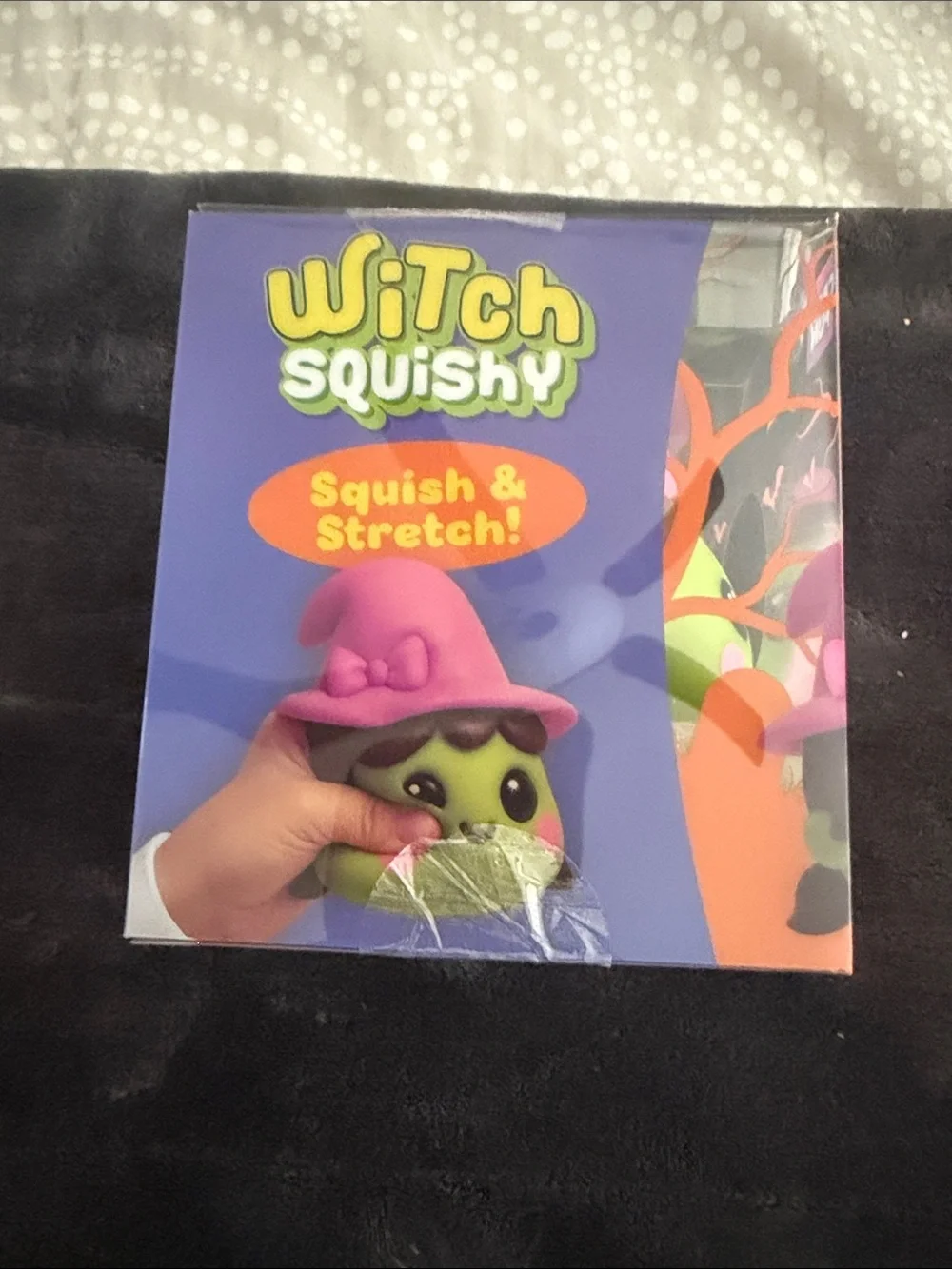 Witch Squishy Toy - Green & Pink NWT unopened. Authentic